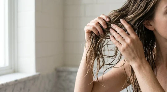 Aplicación experta de acondicionador en cabello fino para maximizar volumen sin apelmazar